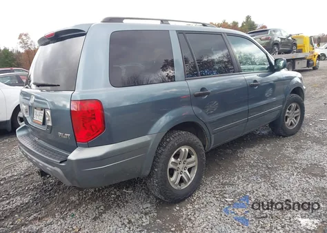 2005 Honda Pilot Ex-L from USA, damaged, VIN 2HKYF18615H559891